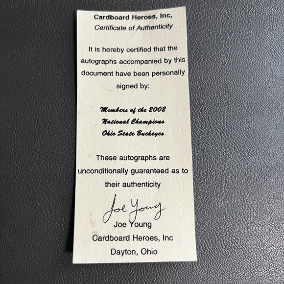 OSU Buckeye Heroes Signed Full Cereal Box Autographed by Hawk, Carpenter… - Picture 8 of 14